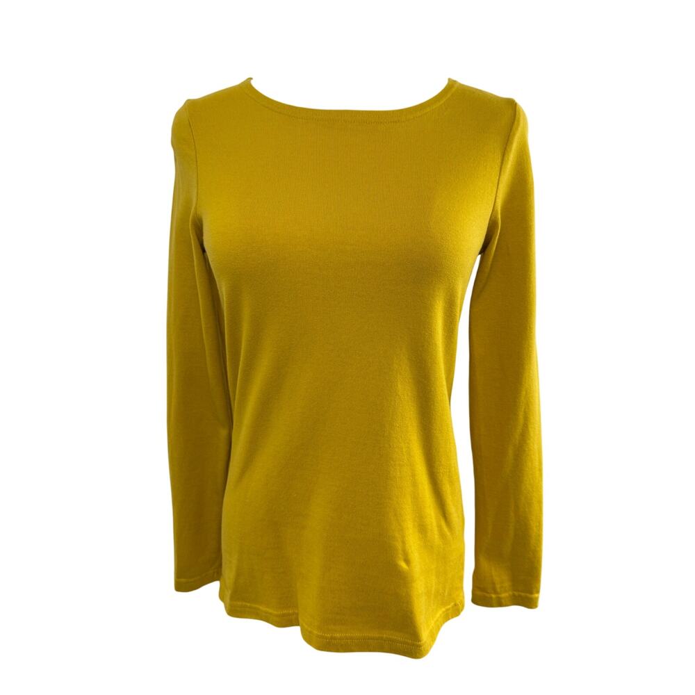 Joules Goldenrod Long Sleeved Nautical Tee, Size 2